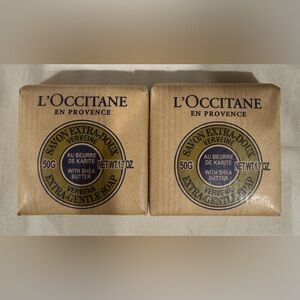 NWT L’occitane Verbena Extra Gentle Soap 1.7 oz - qty 2 bundle